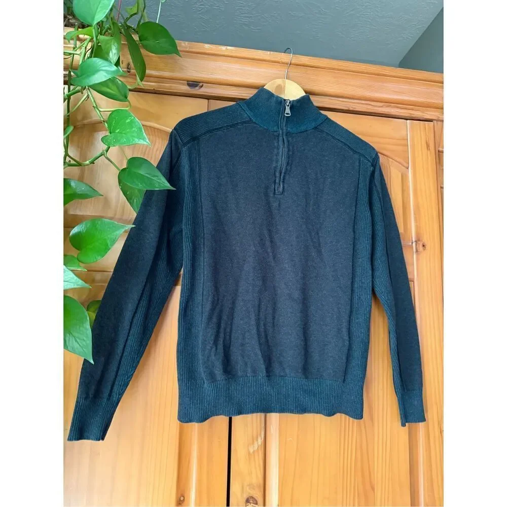 BKE Sweater Mens 1/4 Zip Long Sleeve Pullover SZ Small